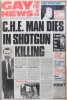 Peter Wells killing - front page of Gay News issue 161